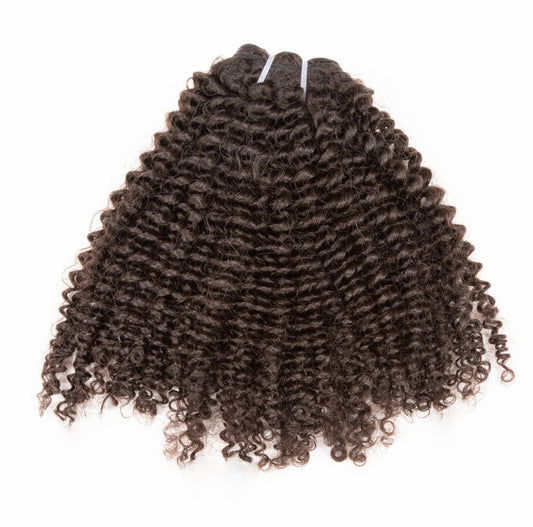 3c 4a Kinky Curly raw hair bundles, 100% one donor human hair