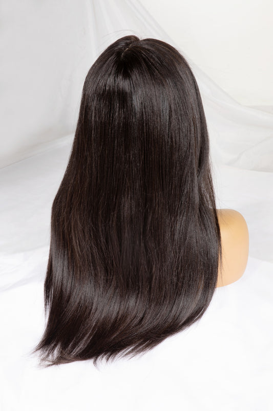 Raw Yaki Straight Human Hair Lace Hd Transparent Closure Wig - 2×6 4×4 & 5×5