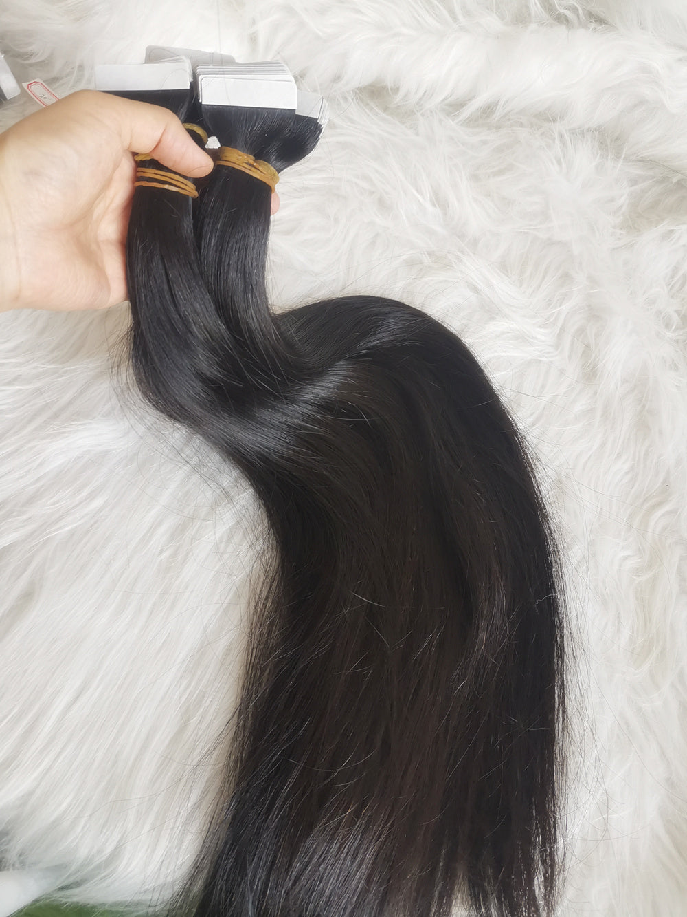 Raw straight tape ins extensions real human hair extension